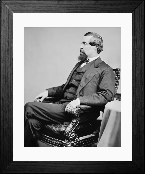 Framed Print : Kansas Republican Senator, Edmund Ross, cast the decisive vote that acquitted Andrew Johnson during his 1868 presidential impeachment trial Framed Print : Kansas Republican Senator, Edmund Ross, cast the decisive vote that acquitted Andrew Johnson during his 1868 presidential impeachment trial