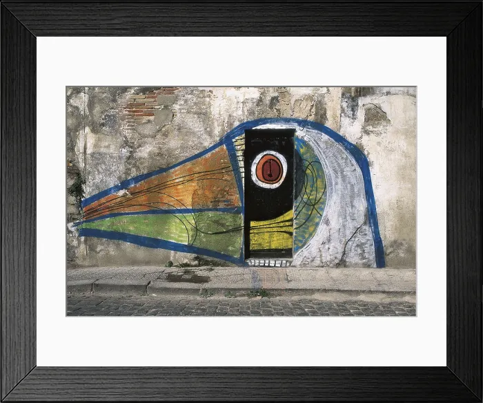 Framed Print : SPAIN. CATALONIA. BARCELONA. Barcelona. Poble Nou. Graffiti. AISA / Everett Collection**US SALES ONLY**