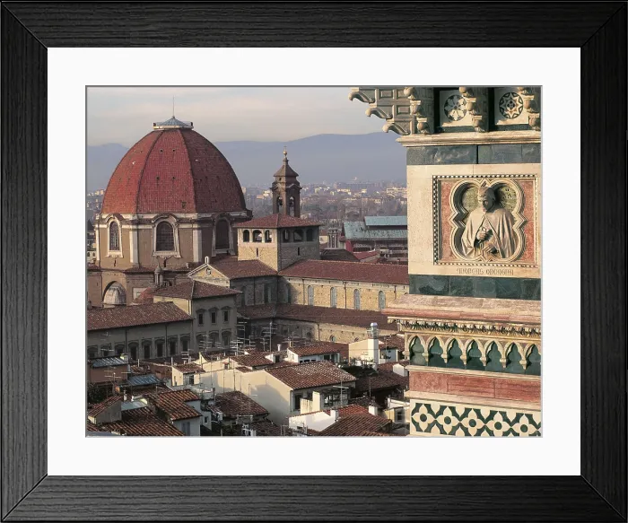 Framed Print : ITALY. TUSCANY. FLORENCE. Florence. View with the dome of the Medici Chapel and Giotto's campanile. AISA / Everett Collection**US SALES ONLY** Framed Print : ITALY. TUSCANY. FLORENCE. Florence. View with the dome of the Medici Chapel and Giotto's campanile. AISA / Everett Collection**US SALES ONLY**