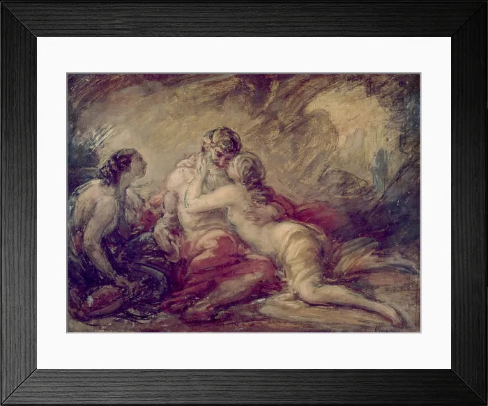 Framed Print : Loth and His Daughters (Loth e le figlie), by Giovanni Carnovali also known as Piccio, ca. 1860, 19th Century, oil on canvas, 29 x 37, 5 cm - Private collection Framed Print : Loth and His Daughters (Loth e le figlie), by Giovanni Carnovali also known as Piccio, ca. 1860, 19th Century, oil on canvas, 29 x 37, 5 cm - Private collection