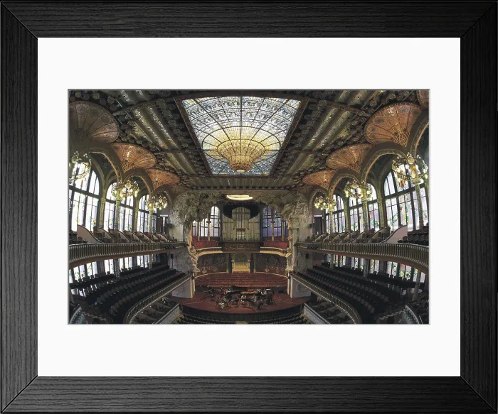 Framed Print : BRU I SALELLES, Llus (1868-1952); DOMENECH I MONTANER, Lluis (1850-1923). Palace of Catalan Music. SPAIN. CATALONIA. Barcelona. Palace of Catalan Music