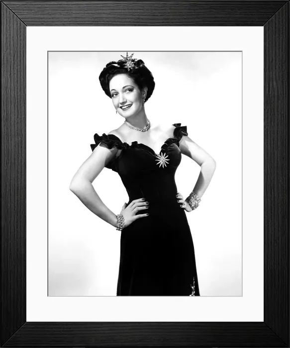 Framed Print : ROAD TO UTOPIA, Dorothy Lamour, in a gown by Edith Head, 1946
