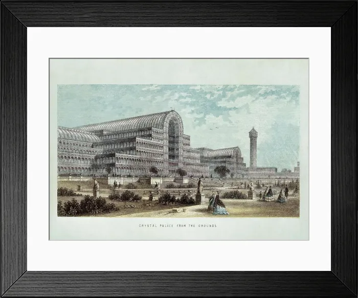Framed Print : London. Crystal Palace, built for the Universal Exhibition of 1851. Litography. UNITED KINGDOM. London. Victoria and Albert Museum. AISA / Everett Collection**US SALES ONLY**