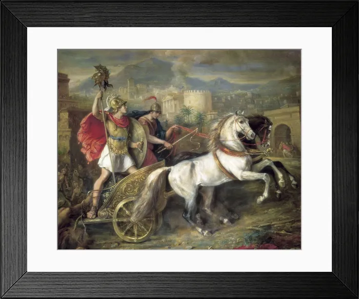 Framed Print : SCHMITZ Y CALVET, Jos (19th c.). Achilles with the Body of Hector. 19th c. Troyan War. Oil on canvas. SPAIN. Madrid. St. Fernando Royal Academy Museum Framed Print : SCHMITZ Y CALVET, Jos (19th c.). Achilles with the Body of Hector. 19th c. Troyan War. Oil on canvas. SPAIN. Madrid. St. Fernando Royal Academy Museum
