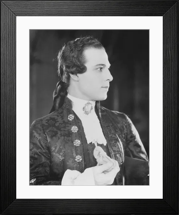 Framed Print : MONSIEUR BEAUCAIIRE, Rudolph Valentino, 1924 Framed Print : MONSIEUR BEAUCAIIRE, Rudolph Valentino, 1924