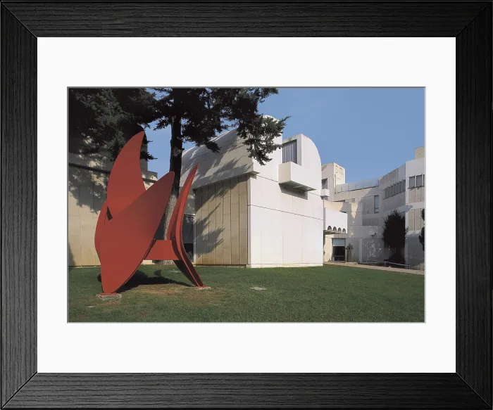 Framed Print : CALDER, Alexander (1898-1976). Four Wings. 1972-. Sculpture. SPAIN. Barcelona. Fundaci Mir (Joan Mir foundation). AISA / Everett Collection - Image has fine art copyright Framed Print : CALDER, Alexander (1898-1976). Four Wings. 1972-. Sculpture. SPAIN. Barcelona. Fundaci Mir (Joan Mir foundation). AISA / Everett Collection - Image has fine art copyright