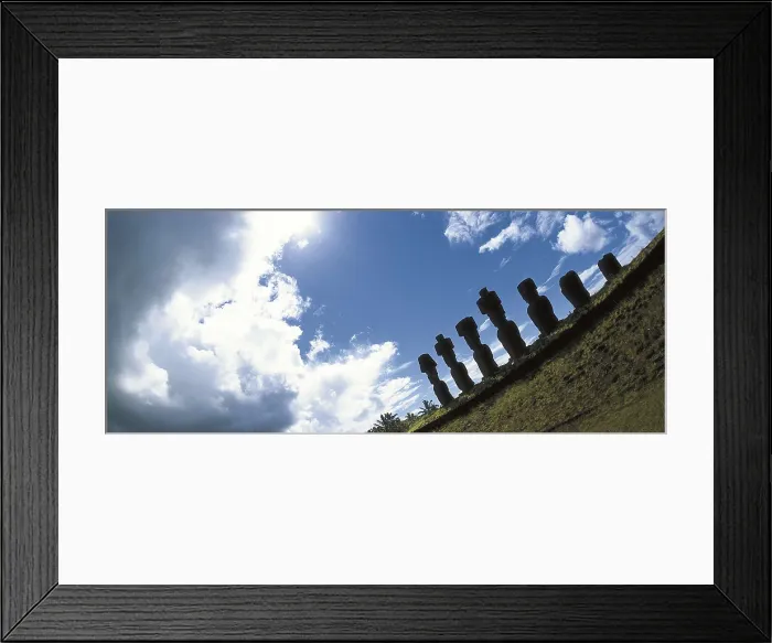 Framed Print : CHILE. VALPARAISO. Anakena. Easter Island. Rapa Nui National Park. Moais. AISA / Everett Collection**US SALES ONLY** Framed Print : CHILE. VALPARAISO. Anakena. Easter Island. Rapa Nui National Park. Moais. AISA / Everett Collection**US SALES ONLY**