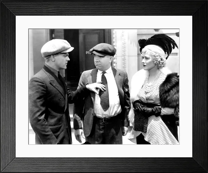 Framed Print : THE ROARING TWENTIES, from left, James Cagney, Frank McHugh, Gladys George, 1939