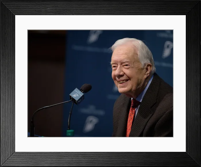 Framed Print : Former President Jimmy Carter announcing that he was diagnosed with metastatic melanoma on his liver, which had spread to his brain Framed Print : Former President Jimmy Carter announcing that he was diagnosed with metastatic melanoma on his liver, which had spread to his brain