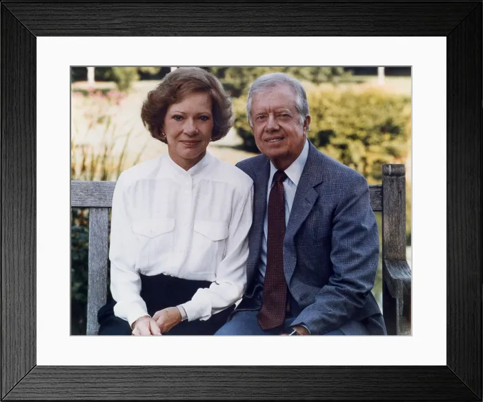 Framed Print : Former President Jimmy Carter and his wife, Rosalynn, in 1993 Framed Print : Former President Jimmy Carter and his wife, Rosalynn, in 1993