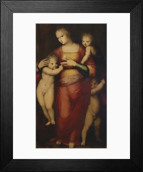 Framed Print : Charity, by Andrea Piccinelli also known as Brescianino, 1517, 16th Century, oil on board - Italy, Tuscany, Siena, National Gallery. Whole artwork view Framed Print : Charity, by Andrea Piccinelli also known as Brescianino, 1517, 16th Century, oil on board - Italy, Tuscany, Siena, National Gallery. Whole artwork view