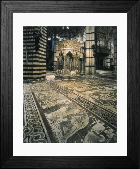 Framed Print : Duomo di Siena. 1150-1380. ITALY. TUSCANY. Siena. Cathedral