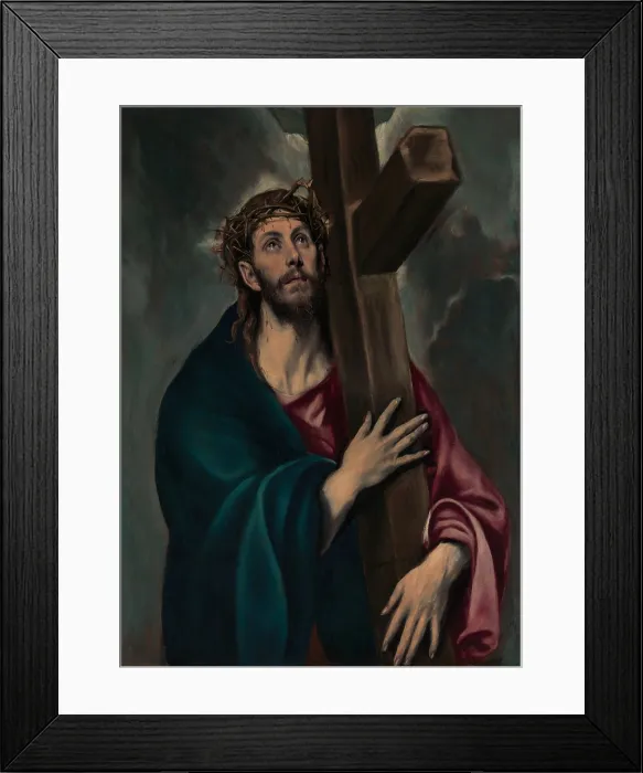 Framed Print : CHRIST CARRYING THE CROSS, by El Greco, 1577-87, Spanish Renaissance painting, oil on canvas Framed Print : CHRIST CARRYING THE CROSS, by El Greco, 1577-87, Spanish Renaissance painting, oil on canvas