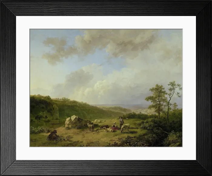Framed Print : Landscape with an Approaching Rainstorm, by Barend Cornelis Koekkoek, 1825-29, oil on canvas Framed Print : Landscape with an Approaching Rainstorm, by Barend Cornelis Koekkoek, 1825-29, oil on canvas