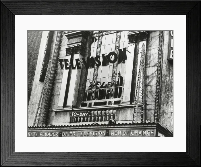 Framed Print : Television was shown for the first time in England, June 1932. The demonstration showed the Epson Derby at the Metropole Cinema