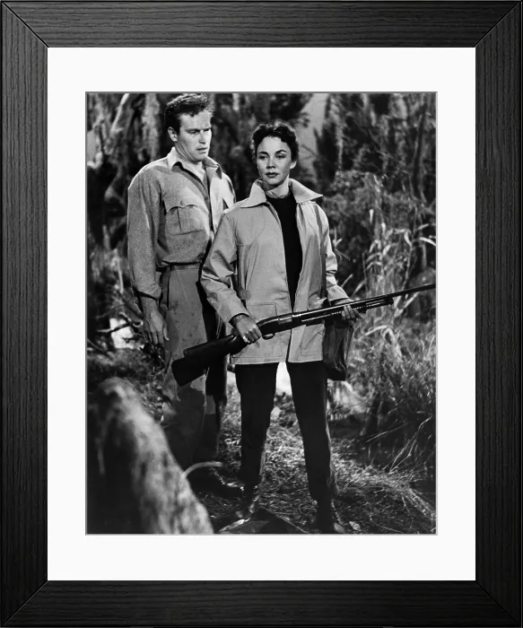 Framed Print : RUBY GENTRY, Charlton Heston, Jennifer Jones, 1952.. Courtesy: CSU Archives  /  Everett Collection