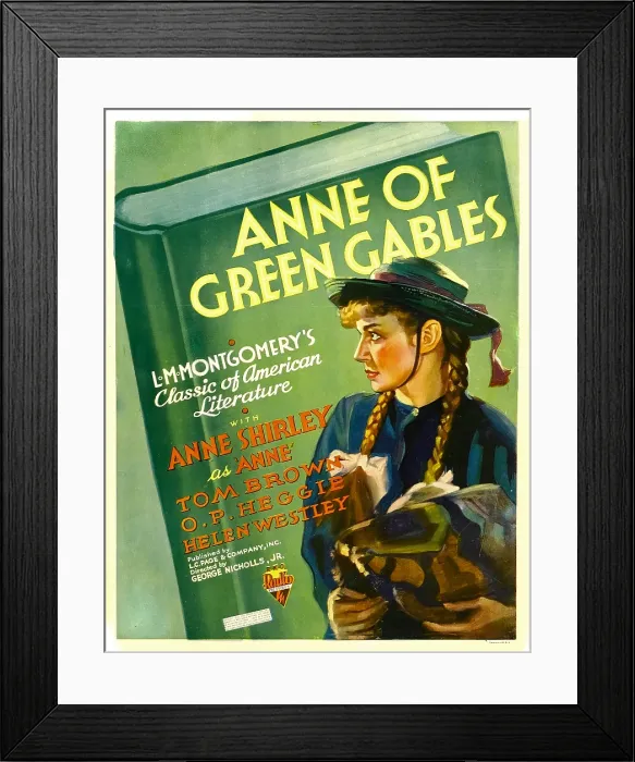 Framed Print : ANNE OF GREEN GABLES, Anne Shirley on window card, 1934 Framed Print : ANNE OF GREEN GABLES, Anne Shirley on window card, 1934