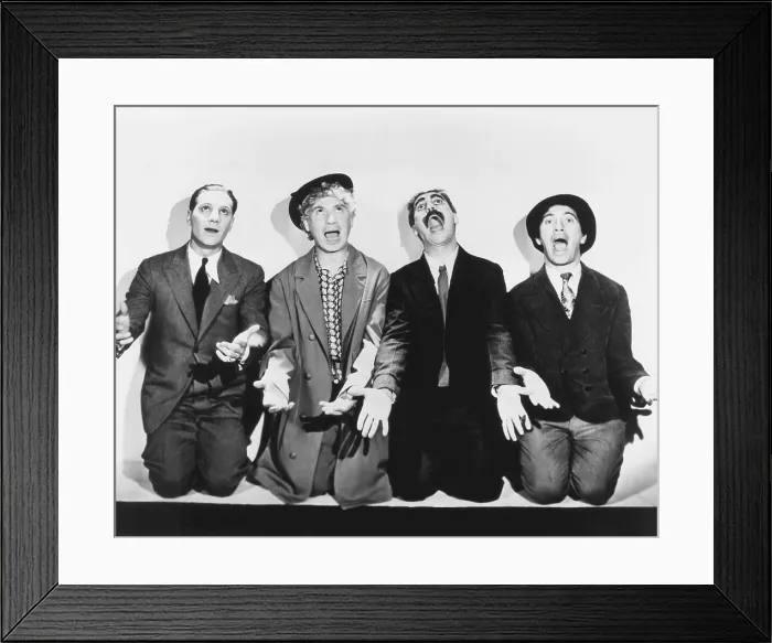 Framed Print : MONKEY BUSINESS, from left: Zeppo Marx, Harpo marx, Groucho Marx, Chico Marx, 1931