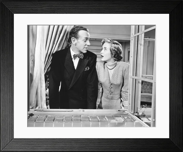 Framed Print : ROYAL WEDDING, from left: Fred Astaire, Jane Powell, 1951