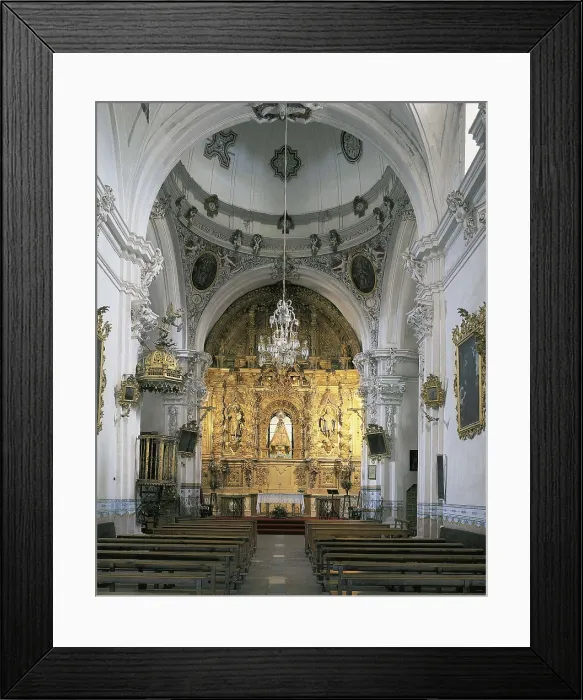 Framed Print : SPAIN. CASTILE AND LEON. Soria. Hermitage of Nuestra Seora del Mirn. Main nave. Baroque art. Architecture. AISA / Everett Collection**US SALES ONLY**
