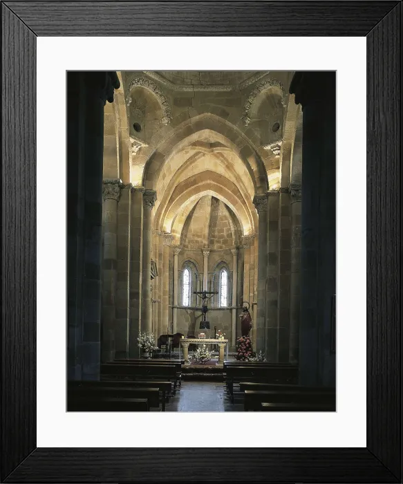 Framed Print : Church of San Juan de Rabanera. 12th c. SPAIN. CASTILE AND LEON. SORIA. Soria. Transept of the 16th c. Renaissance art. ; Romanesque art. Architecture