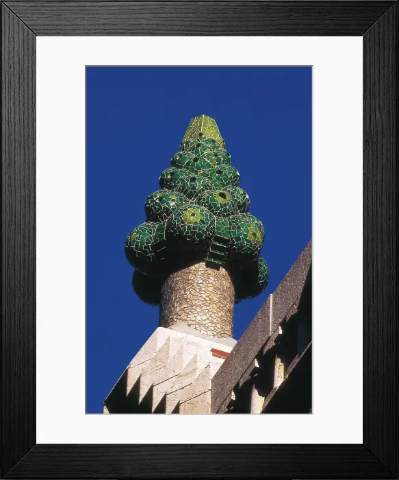 Framed Print : GAUDI i CORNET, Antoni (1852-1926). Guell Palace. 1885-1890. SPAIN. Barcelona. Gell Palace. Chimney. Modernism. Architecture. AISA / Everett Collection**US SALES ONLY** Framed Print : GAUDI i CORNET, Antoni (1852-1926). Guell Palace. 1885-1890. SPAIN. Barcelona. Gell Palace. Chimney. Modernism. Architecture. AISA / Everett Collection**US SALES ONLY**