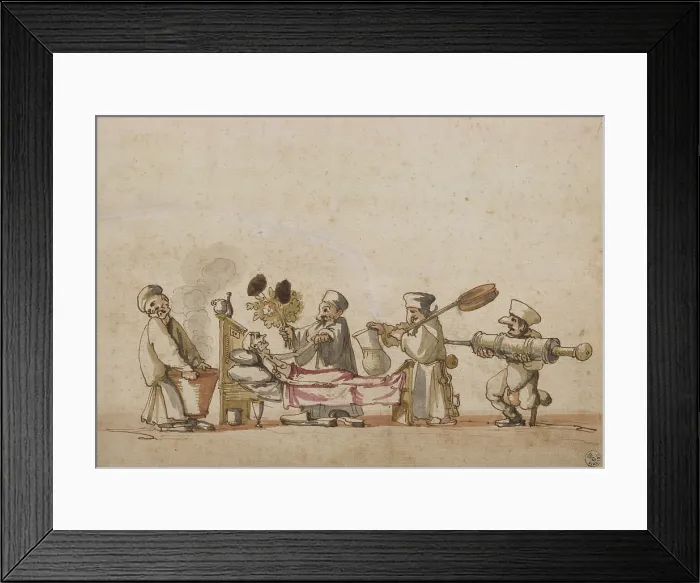Framed Print : Allegory of The Patient, by Baccio Del Bianco, 1623 - 1650, 17th Century, drawing, pen, polychrome watercolors, black pencil, highlights - Italy, Tuscany, Florence Framed Print : Allegory of The Patient, by Baccio Del Bianco, 1623 - 1650, 17th Century, drawing, pen, polychrome watercolors, black pencil, highlights - Italy, Tuscany, Florence