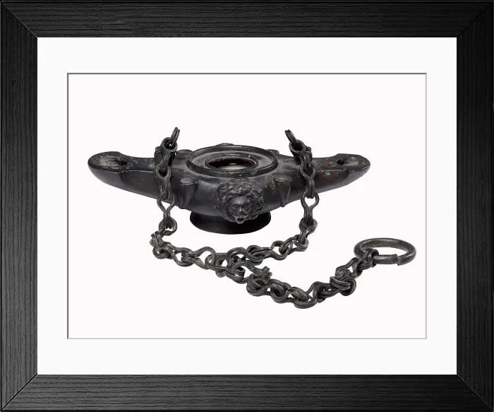 Framed Print : Bronze lantern (1st-3rd c.). Roman art. Early Empire. SPAIN. Madrid. National Museum of Archaeology. AISA / Everett Collection**US SALES ONLY**