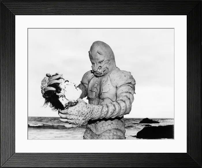 Framed Print : THE MONSTER OF PIEDRAS BLANCAS, Pete Dunn, 1959