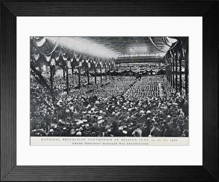 Framed Print : National Republican Convention in session, Exposition Auditorium, Philadelphia, June 19-21, 1900