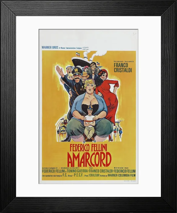 Framed Print : AMARCORD, Belgian poster, 1973
