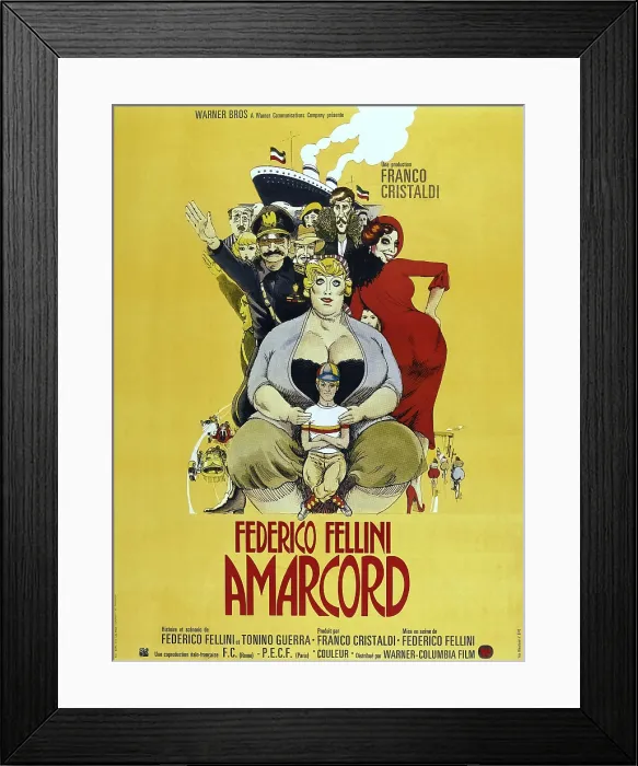 Framed Print : AMARCORD, French poster, 1973
