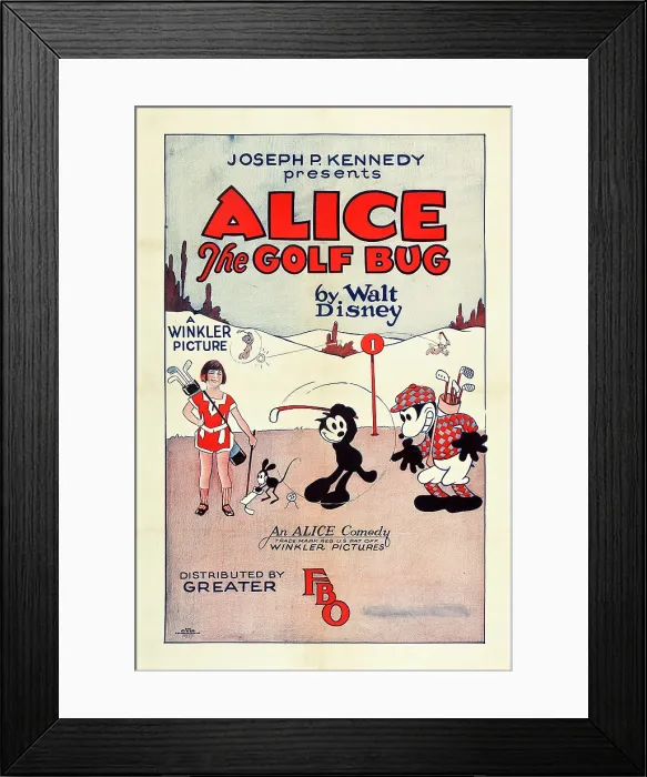 Framed Print : ALICE THE GOLF BUG, left: Virginia Davis on U.S. poster art, 1927 Framed Print : ALICE THE GOLF BUG, left: Virginia Davis on U.S. poster art, 1927