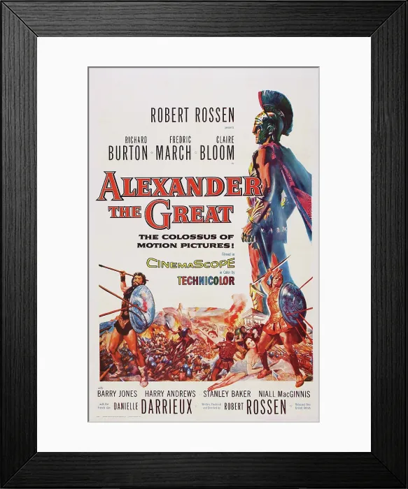 Framed Print : ALEXANDER THE GREAT, US poster art, 1956 Framed Print : ALEXANDER THE GREAT, US poster art, 1956