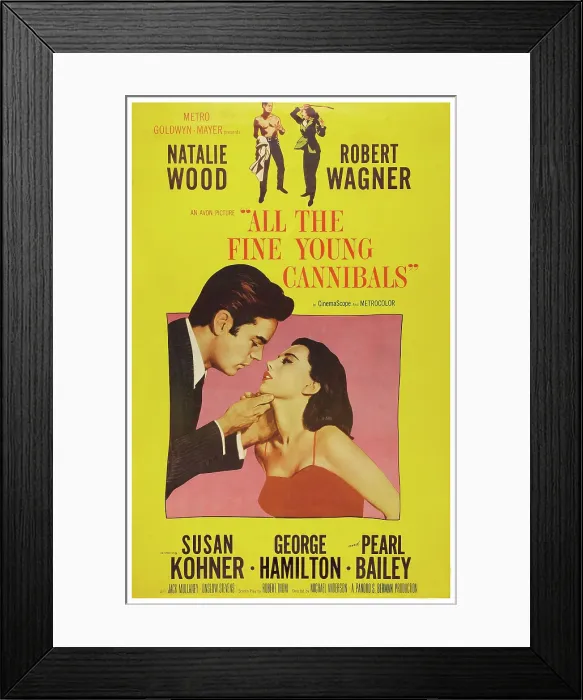 Framed Print : ALL THE FINE YOUNG CANNIBALS, US poster art, from left: Robert Wagner, Natalie Wood, 1960 Framed Print : ALL THE FINE YOUNG CANNIBALS, US poster art, from left: Robert Wagner, Natalie Wood, 1960