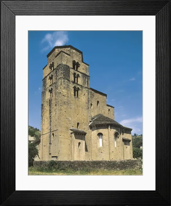 Framed Print : SPAIN. ARAGON. HUESCA. Santa Cruz de la Sers. Church of Monastery of Santa Mara (end 11th c.). Romanesque art. Architecture. AISA / Everett Collection**US SALES ONLY**