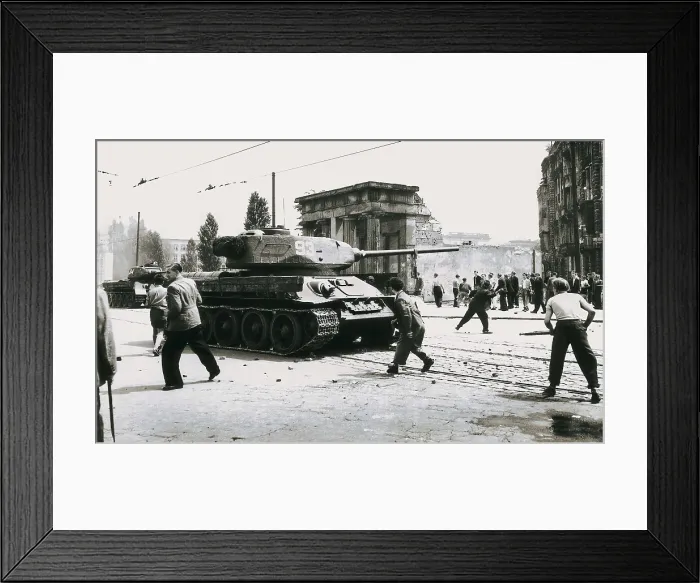 Framed Print : German Democratic Republic. Uprising in eastern Berlin against the Sovietic occupation (17th June 1953). AISA / Everett Collection**US SALES ONLY** Framed Print : German Democratic Republic. Uprising in eastern Berlin against the Sovietic occupation (17th June 1953). AISA / Everett Collection**US SALES ONLY**