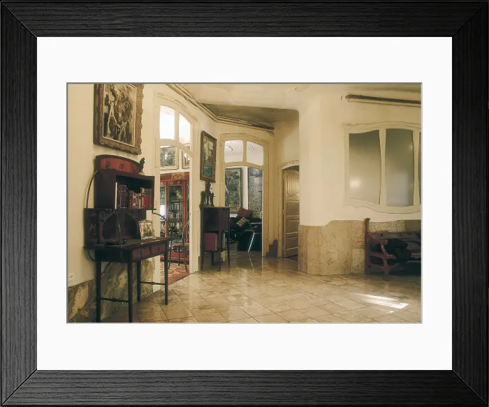 Framed Print : GAUDI i CORNET, Antoni (1852-1926). Mil House or La Pedrera. 1906-1910. SPAIN. Barcelona. Mil House or 'The Quarry'. House. Modernism. Architecture