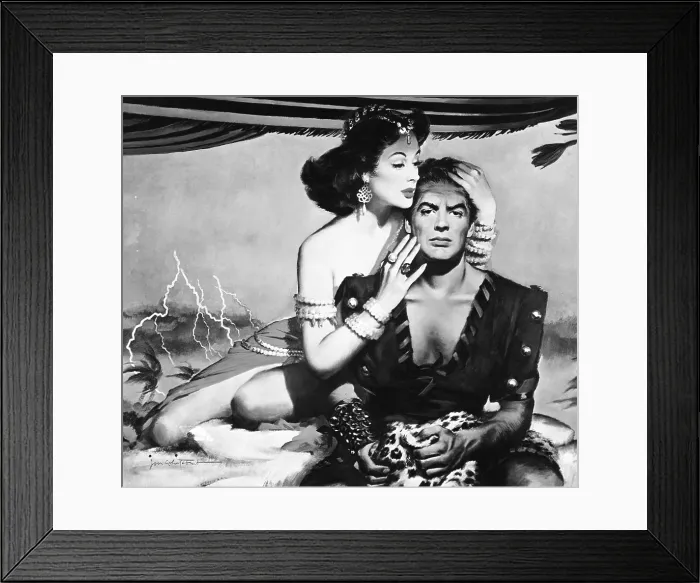 Framed Print : SAMSON AND DELILAH, from left, Hedy Lamarr, Victor Mature, 1949 Framed Print : SAMSON AND DELILAH, from left, Hedy Lamarr, Victor Mature, 1949