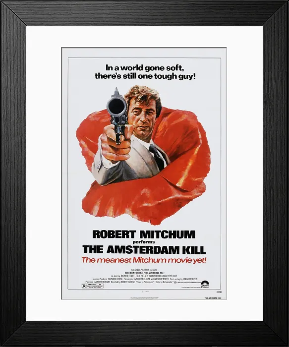 Framed Print : THE AMSTERDAM KILL, US poster, Robert Mitchum, 1977