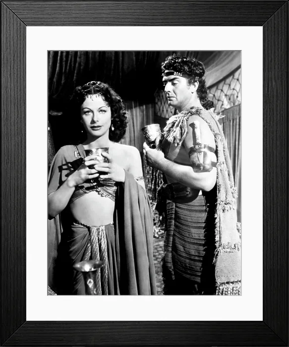 Framed Print : SAMSON AND DELILAH, Hedy Lamarr, Victor Mature, 1949