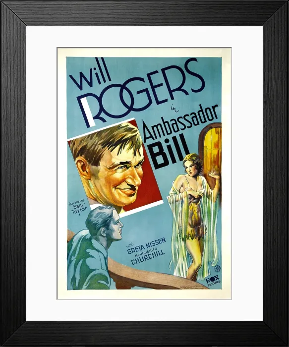 Framed Print : AMBASSADOR BILL, top center: Will Rogers, 1931, TM and Copyright 20th Century Fox Film Corp. All rights reserved. / courtesy Everett Collection Framed Print : AMBASSADOR BILL, top center: Will Rogers, 1931, TM and Copyright 20th Century Fox Film Corp. All rights reserved. / courtesy Everett Collection