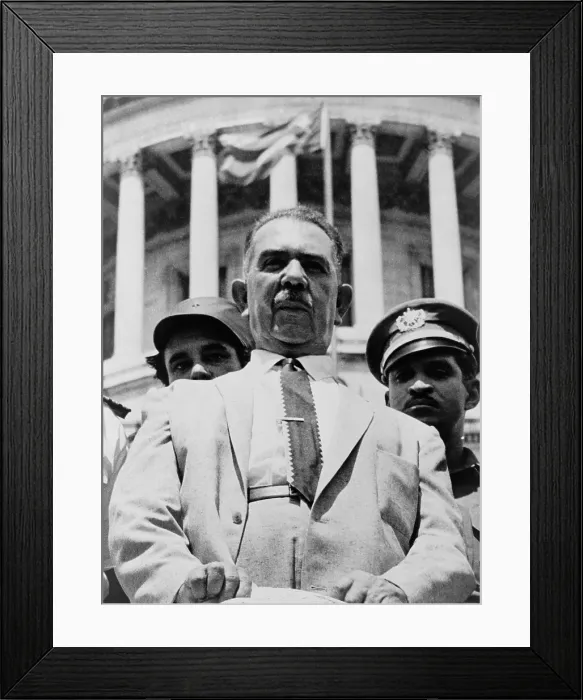 Framed Print : Lzaro Crdenas, former Mexican president, in 1962