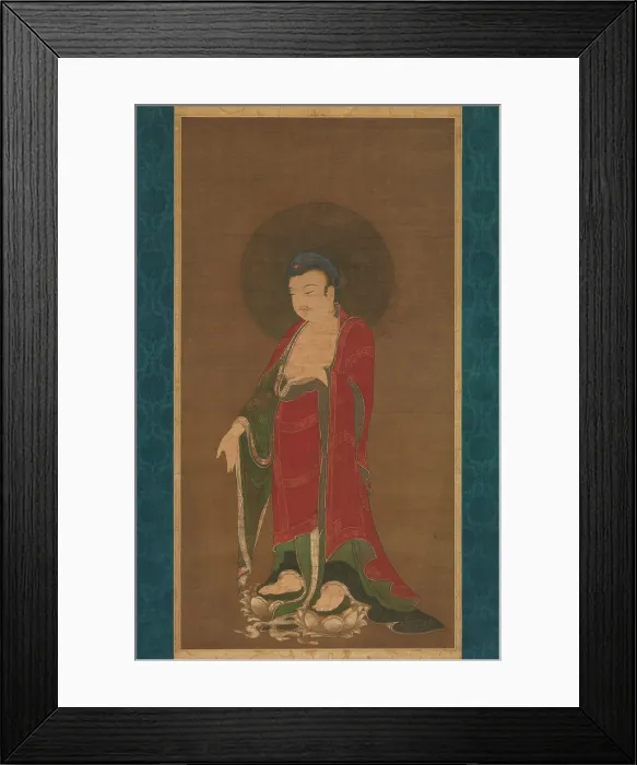 Framed Print : BUDDHA AMITABHA DESCENDING FROM HIS PURE LAND, Chinese, Southern Song dynasty, painting, 1280-99