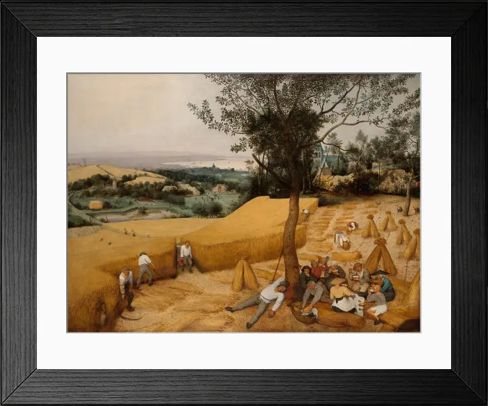 Framed Print : THE HARVESTERS, by Pieter Bruegel the Elder, 1565, Netherlandish, Northern Renaissance oil painting