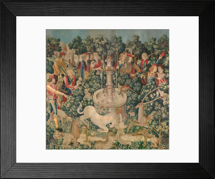 Framed Print : THE UNICORN FOUND, 1495-1505, Netherlandish, Northern Renaissance tapestry