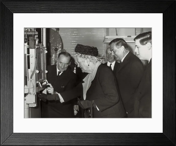 Framed Print : AISA / Everett Collection CALLAGHAN, James (1912); CHURCHILL, Clementine (1885-1977); Churchill, Sir Winston Leonard Spencer (1874-1965)