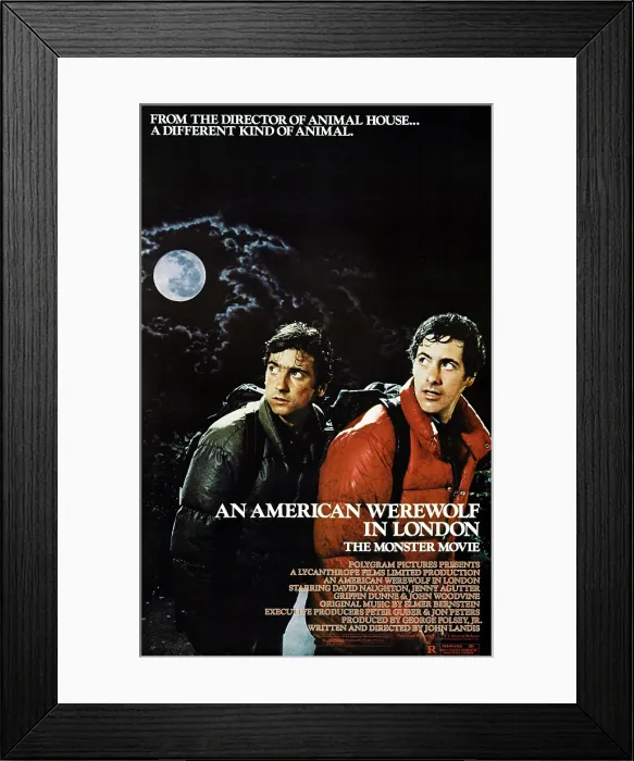 Framed Print : AN AMERICAN WEREWOLF IN LONDON, Griffin Dunne, David Naughton, 1981. Universal Pictures / courtesy Everett Collection Framed Print : AN AMERICAN WEREWOLF IN LONDON, Griffin Dunne, David Naughton, 1981. Universal Pictures / courtesy Everett Collection