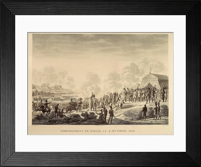 Framed Print : Spain (1808). Peninsular War. Bombardment of Madrid (4th December 1808). Etching. SPAIN. Madrid. Municipal Museum. AISA / Everett Collection**US SALES ONLY** Framed Print : Spain (1808). Peninsular War. Bombardment of Madrid (4th December 1808). Etching. SPAIN. Madrid. Municipal Museum. AISA / Everett Collection**US SALES ONLY**