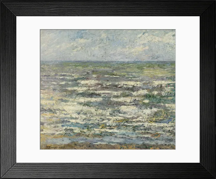 Framed Print : The Sea near Katwijk, by Jan Toorop, 1887, Dutch painting, oil on canvas. (BSLOC_2016_1_230) Framed Print : The Sea near Katwijk, by Jan Toorop, 1887, Dutch painting, oil on canvas. (BSLOC_2016_1_230)
